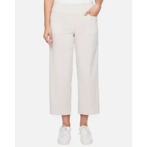 S.C. & CO. Womens Wide Leg Crop Pant, Tan, Medium
